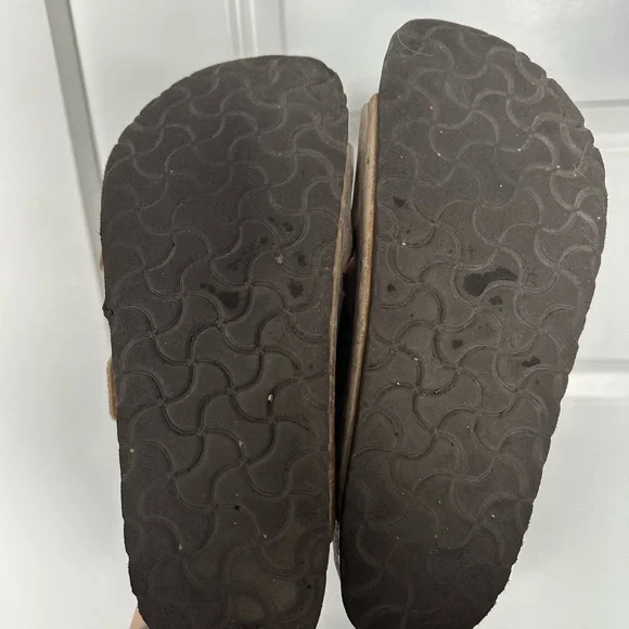 Birkenstock Arizona Leather Sandals in Stone Women’s Size 38 - Picture 7 of 7